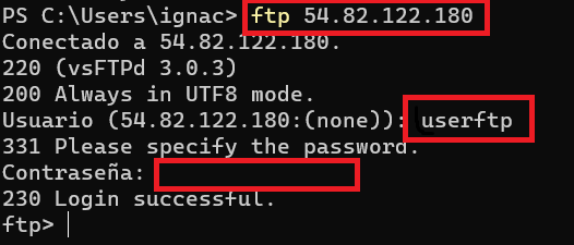 imagenP4_2:acceso al servidor como userftp